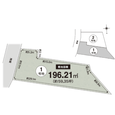 区画図(1号地)